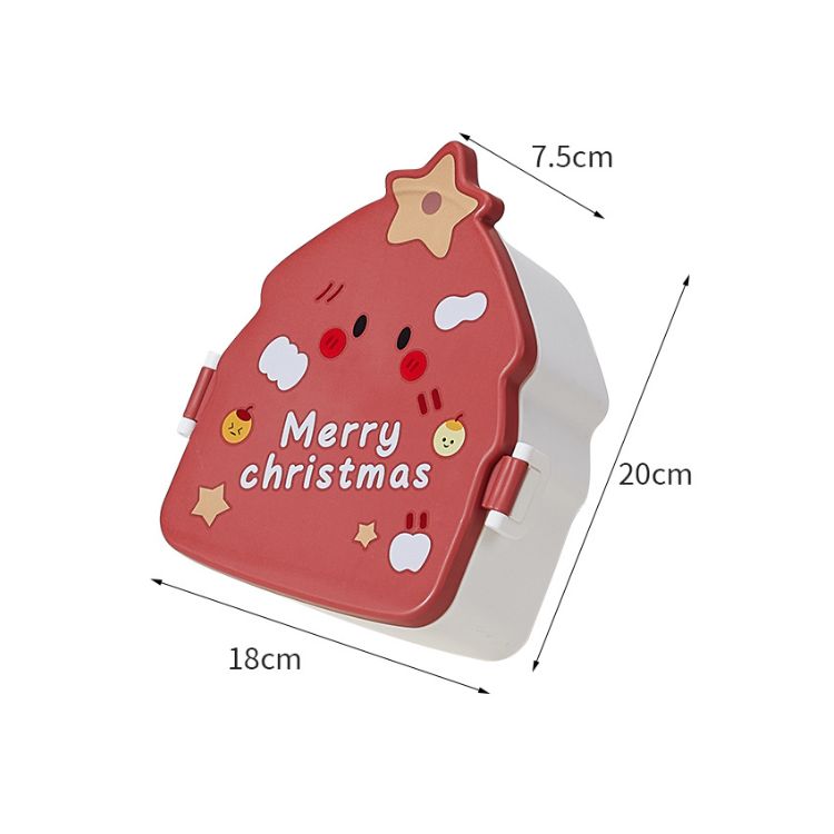 Christmas tree shaped bento box