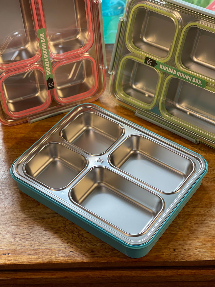 4-Compartment Leak Proof Bento Box - Ideal for Kids & Adults (1.8L)